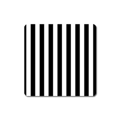 Black And White Stripes Square Magnet by designworld65