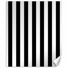 Black And White Stripes Canvas 20  X 24  