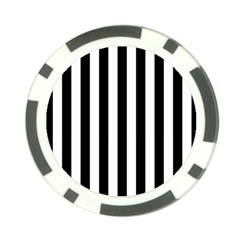 Black And White Stripes Poker Chip Card Guard by designworld65