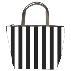 Black And White Stripes Bucket Bags