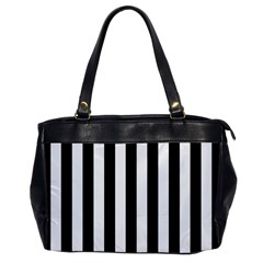 Black And White Stripes Office Handbags