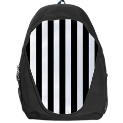 Black And White Stripes Backpack Bag