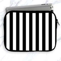 Black And White Stripes Apple Ipad 2/3/4 Zipper Cases by designworld65