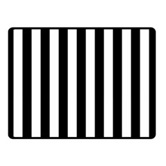 Black And White Stripes Double Sided Fleece Blanket (small)  by designworld65