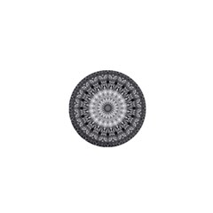 Feeling Softly Black White Mandala 1  Mini Magnets by designworld65