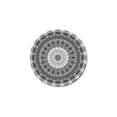 Feeling Softly Black White Mandala Golf Ball Marker by designworld65