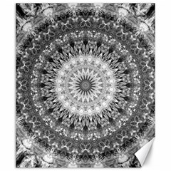 Feeling Softly Black White Mandala Canvas 20  X 24   by designworld65