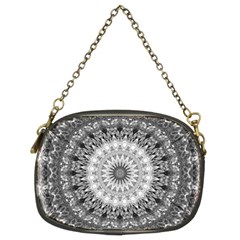 Feeling Softly Black White Mandala Chain Purses (two Sides)  by designworld65