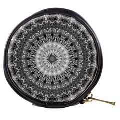 Feeling Softly Black White Mandala Mini Makeup Bags by designworld65