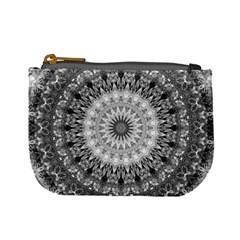 Feeling Softly Black White Mandala Mini Coin Purses