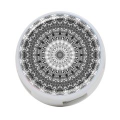 Feeling Softly Black White Mandala 4-port Usb Hub (one Side) by designworld65