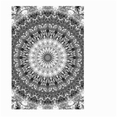 Feeling Softly Black White Mandala Large Garden Flag (two Sides) by designworld65