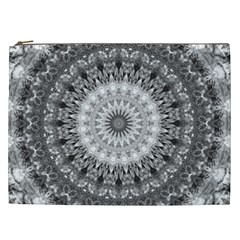 Feeling Softly Black White Mandala Cosmetic Bag (xxl)  by designworld65