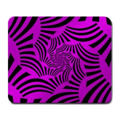 Black Spral Stripes Pink Large Mousepads by designworld65