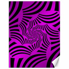 Black Spral Stripes Pink Canvas 12  X 16   by designworld65