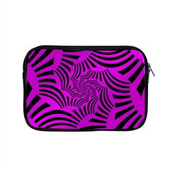 Black Spral Stripes Pink Apple Macbook Pro 15  Zipper Case by designworld65