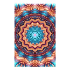 Blue Feather Mandala Shower Curtain 48  X 72  (small)  by designworld65