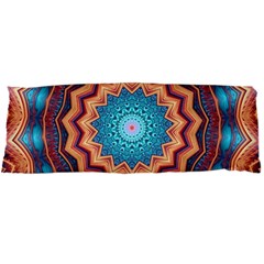 Blue Feather Mandala Body Pillow Case Dakimakura (two Sides) by designworld65