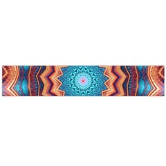 Blue Feather Mandala Flano Scarf (large) by designworld65