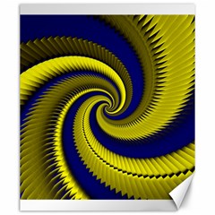 Blue Gold Dragon Spiral Canvas 20  X 24   by designworld65