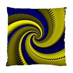 Blue Gold Dragon Spiral Standard Cushion Case (One Side) Front