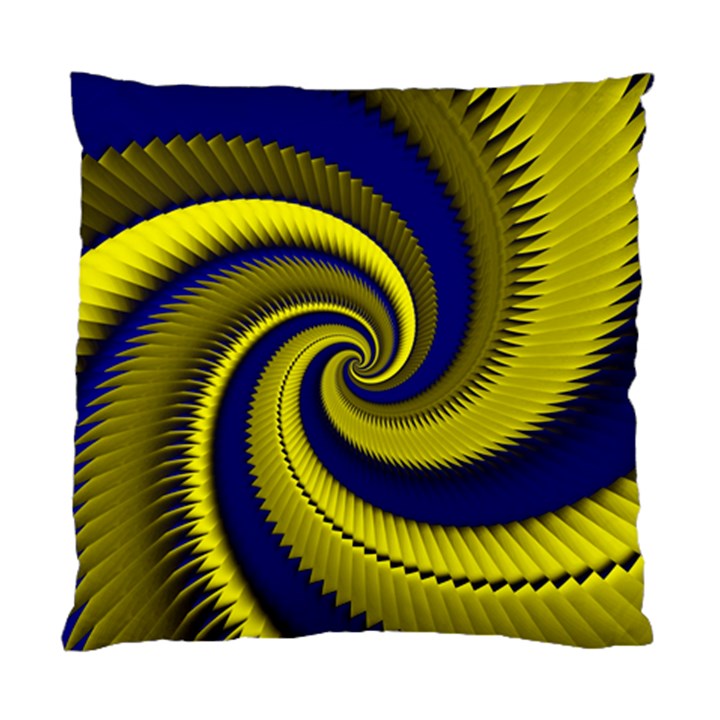 Blue Gold Dragon Spiral Standard Cushion Case (One Side)