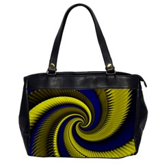 Blue Gold Dragon Spiral Office Handbags