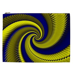 Blue Gold Dragon Spiral Cosmetic Bag (xxl)  by designworld65