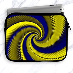 Blue Gold Dragon Spiral Apple Ipad 2/3/4 Zipper Cases by designworld65