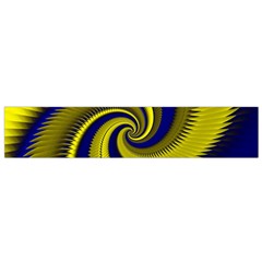 Blue Gold Dragon Spiral Flano Scarf (small)