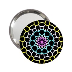 Colored Window Mandala 2 25  Handbag Mirrors by designworld65