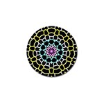 Colored Window Mandala Golf Ball Marker (10 pack) Front