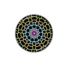 Colored Window Mandala Hat Clip Ball Marker by designworld65