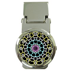 Colored Window Mandala Money Clip Watches by designworld65