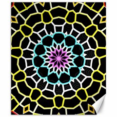 Colored Window Mandala Canvas 8  X 10  by designworld65