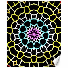 Colored Window Mandala Canvas 16  X 20   by designworld65