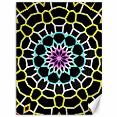 Colored Window Mandala Canvas 36  X 48   by designworld65