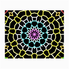 Colored Window Mandala Small Glasses Cloth (2-side) by designworld65