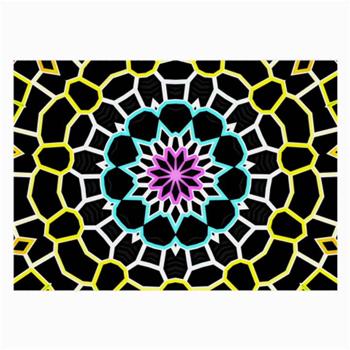 Colored Window Mandala Large Glasses Cloth (2-Side)