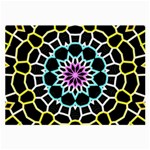 Colored Window Mandala Large Glasses Cloth (2-Side) Back