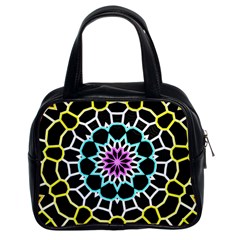 Colored Window Mandala Classic Handbags (2 Sides) by designworld65