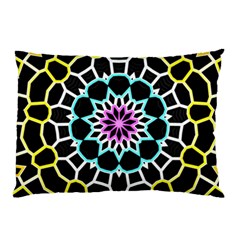 Colored Window Mandala Pillow Case by designworld65