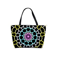 Colored Window Mandala Shoulder Handbags by designworld65