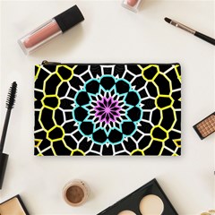 Colored Window Mandala Cosmetic Bag (medium)  by designworld65