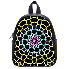 Colored Window Mandala School Bag (small) by designworld65