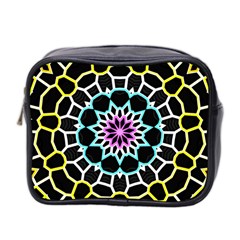 Colored Window Mandala Mini Toiletries Bag 2-side by designworld65