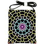 Colored Window Mandala Shoulder Sling Bags Front