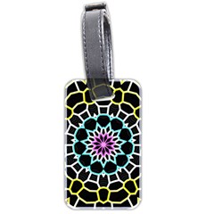 Colored Window Mandala Luggage Tags (two Sides) by designworld65