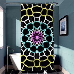 Colored Window Mandala Shower Curtain 36  X 72  (stall)  by designworld65