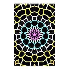 Colored Window Mandala Shower Curtain 48  X 72  (small)  by designworld65